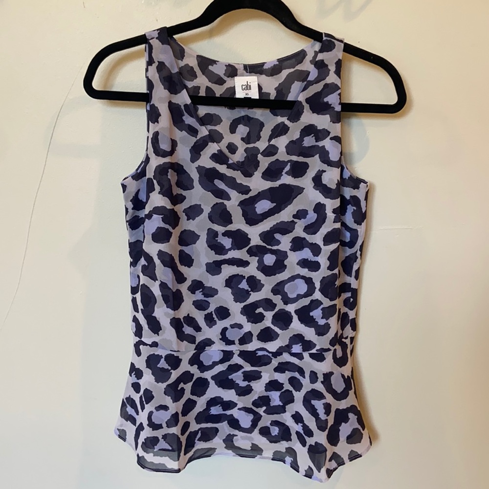 Cabi Leopard Print Blouse